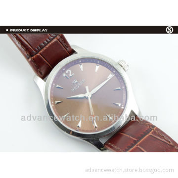 5ATM Man Watch with Genuine Leather Strap watch Stainless Steel watch